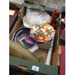 A quantity of mixed ceramics and glass including collectors plates, etc The-saleroom.com showing