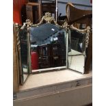A triple mirror The-saleroom.com showing catalogue only, live bidding available via our website.