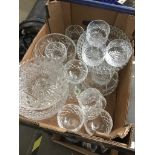 Box of glassware The-saleroom.com showing catalogue only, live bidding available via our website. If