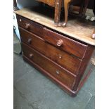 Victorian mahogany chest of drawers The-saleroom.com showing catalogue only, live bidding