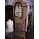 A long case clock, as found. The-saleroom.com showing catalogue only, live bidding available via our