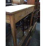 Modern three drawer side table The-saleroom.com showing catalogue only, live bidding available via