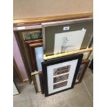 Various prints and oil paintings The-saleroom.com showing catalogue only, live bidding available via