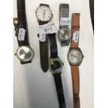 Four Sekonda and one Ingersoll mens mechanical wristwatches The-saleroom.com showing catalogue only,