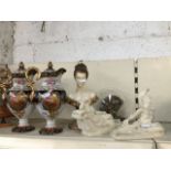 Pair of vases, a bust and some ornaments The-saleroom.com showing catalogue only, live bidding