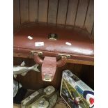 A Leather briefcase The-saleroom.com showing catalogue only, live bidding available via our website.