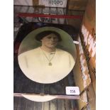 A pair of WWI picture portrait mirrors The-saleroom.com showing catalogue only, live bidding
