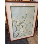 Marion Broom, 'Magnolias', watercolour, signed lower right, 56cm x 37cm, framed and glazed. The-