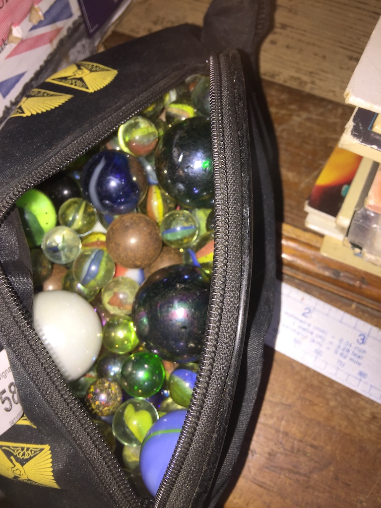A bag of marbles The-saleroom.com showing catalogue only, live bidding available via our website. If