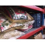 Cushions and a bag of bed linen. The-saleroom.com showing catalogue only, live bidding available via