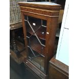 Repro mahogany corner cabinet The-saleroom.com showing catalogue only, live bidding available via