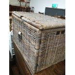 Wicker basket The-saleroom.com showing catalogue only, live bidding available via our website. If