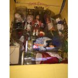 A box of dolls. The-saleroom.com showing catalogue only, live bidding available via our website.