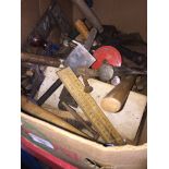 A box of tools The-saleroom.com showing catalogue only, live bidding available via our website. If