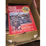 A collection of motorbike magazines. The-saleroom.com showing catalogue only, live bidding available