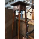 An Edwardian mahogany plantstand The-saleroom.com showing catalogue only, live bidding available via
