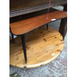 A retro table with spindle legs The-saleroom.com showing catalogue only, live bidding available