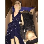 Two antique dolls The-saleroom.com showing catalogue only, live bidding available via our website.