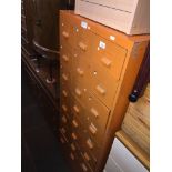A 24 drawer vintage metal cabinet The-saleroom.com showing catalogue only, live bidding available