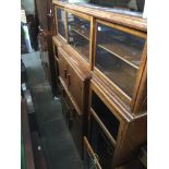 A 1930s utilitarian office cabinet, length 198cm, depth 39cm & height 175cm. The-saleroom.com