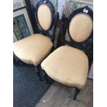 A pair of Victorian ebonised bedroom chairs The-saleroom.com showing catalogue only, live bidding