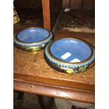 Pair of small cloisonné dishes The-saleroom.com showing catalogue only, live bidding available via