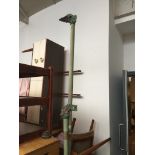 Two green curtain poles The-saleroom.com showing catalogue only, live bidding available via our