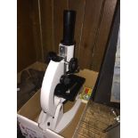 A Microscope and slides The-saleroom.com showing catalogue only, live bidding available via our