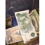 A box of coins and notes The-saleroom.com showing catalogue only, live bidding available via our