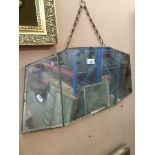 Bevelled mirror The-saleroom.com showing catalogue only, live bidding available via our website.