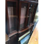 Breakfront mahogany display unit with central drawers The-saleroom.com showing catalogue only,