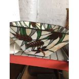A Tiffany style lamp shade The-saleroom.com showing catalogue only, live bidding available via our