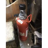 A fire extinguisher. The-saleroom.com showing catalogue only, live bidding available via our