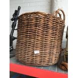 Five Wicker Carboy/Demi-John carriers, (sizes large to small) The-saleroom.com showing catalogue