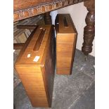 two teak g-plan bedside drawers from a headboard The-saleroom.com showing catalogue only, live