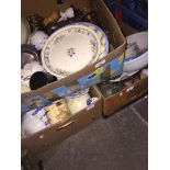 3 boxes of misc pottery, crockery, kitchenware, glassware, etc. The-saleroom.com showing catalogue