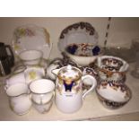 Pottery, bowl and Wellington china teaware Catalogue only, live bidding available via our website,