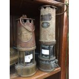 Two old miners lamps Catalogue only, live bidding available via our website, if you require P&P