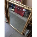 Gold frame mirror Catalogue only, live bidding available via our website, if you require P&P