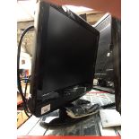 A 19" Technika LCD TV - no remote. Catalogue only, live bidding available via our website, if you