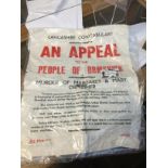 An original Ormskirk 1956 murder enquiry poster. Catalogue only, live bidding available via our