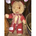 A vintage teddy bear Catalogue only, live bidding available via our website, if you require P&P