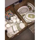 Two boxes of Royal Doulton Rondalay dinnerware Catalogue only, live bidding available via our