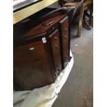 A reproduction mahogany bureau - broken leg Catalogue only, live bidding available via our