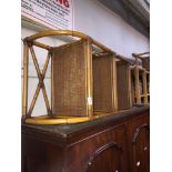 Cane open shelves. Catalogue only, live bidding available via our website, if you require P&P please