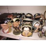 Fourteen Royal Doulton character jugs etc. Catalogue only, live bidding available via our website,