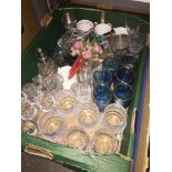 Box of glassware Catalogue only, live bidding available via our website, if you require P&P please