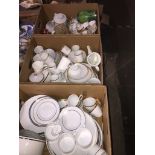 Three boxes of Thomas china dinnerware and other items Catalogue only, live bidding available via