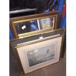 2 pictures and a mirror Catalogue only, live bidding available via our website, if you require P&P
