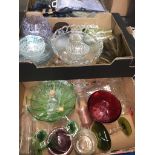 2 boxes of glass including coloured Catalogue only, live bidding available via our website, if you